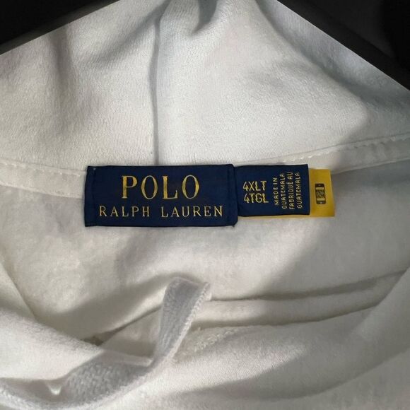 Ralph Lauren White Hoodie with Colorful Accents NEW - Picture 2 of 3